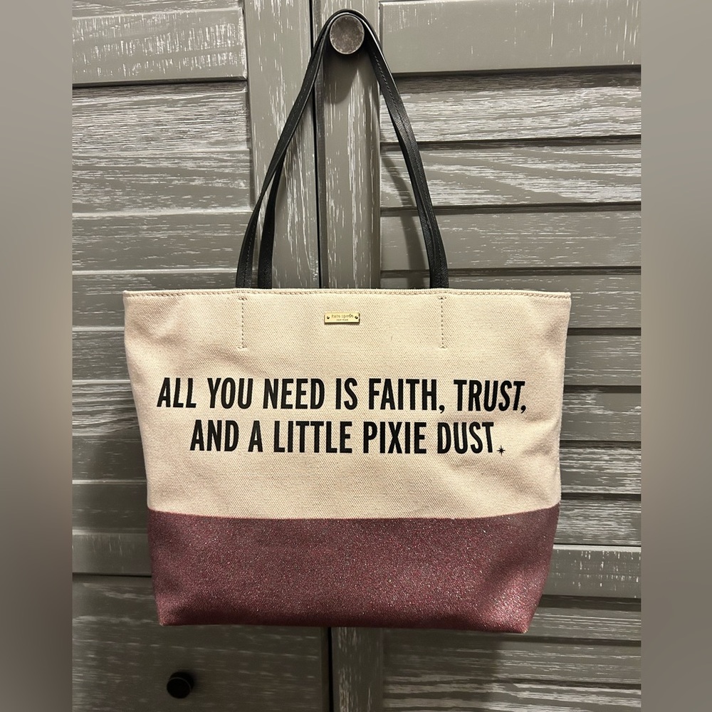 Rare Kate spade Disney bag: all you need is faith trust and a little pixie dust